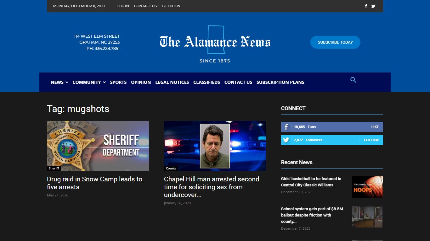 mugshots Archives - alamancenews.com